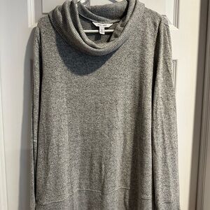 Nine West Gray Cowl Neck Sweater